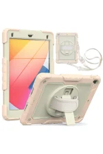 Newface iPad 5 Air 9.7 Kılıf Strap New Tablet Kapak - Pembe