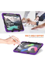 Newface iPad Pro 11 (2020) Kılıf Griffin Tablet Kapak - Mor - Görsel 6
