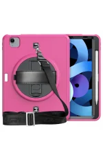 Newface iPad Pro 11 (2020) Kılıf Strap-C Otterbox Tablet Kapak - Pembe - Görsel 2