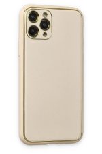 Newface iPhone 11 Pro Max Kılıf Coco Deri Silikon Kapak - Beyaz - Görsel 2