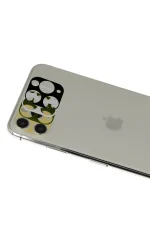 Newface iPhone 11 Pro Max Rainbow Kamera Lens Koruma Cam - Yeşil - Görsel 2