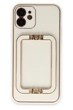 Newface iPhone 12 Kılıf Coco Elit Kapak - Beyaz