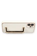 Newface iPhone 12 Kılıf Coco Elit Kapak - Beyaz - Görsel 3
