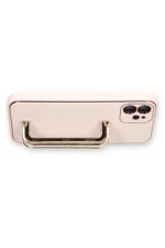 Newface iPhone 12 Kılıf Coco Elit Kapak - Pudra - Görsel 3