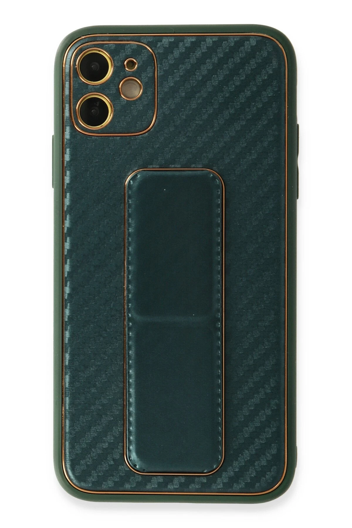 newface-iphone-12-kilif-coco-karbon-standli-kapak-yesil-default.webp Newface iPhone 12 Kılıf Coco Karbon Standlı Kapak - Yeşil - Görsel 1
