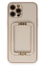Newface iPhone 12 Pro Kılıf Coco Elit Kapak - Gold