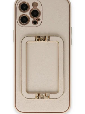 Newface iPhone 12 Pro Kılıf Coco Elit Kapak - Gold
