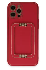 Newface iPhone 12 Pro Kılıf Coco Elit Kapak - Kırmızı