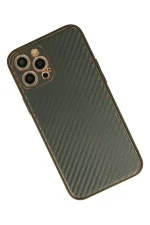 Newface iPhone 12 Pro Kılıf Coco Karbon Silikon - Füme - Görsel 3