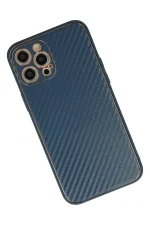 Newface iPhone 12 Pro Kılıf Coco Karbon Silikon - Mavi - Görsel 3