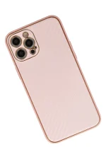 Newface iPhone 12 Pro Kılıf Coco Karbon Silikon - Pembe - Görsel 3