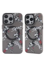 Newface iPhone 12 Pro Max Kılıf Apollo Magneticsafe Desenli Kapak - Apollo Siyah - 3