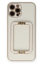 Newface iPhone 12 Pro Max Kılıf Coco Elit Kapak - Beyaz
