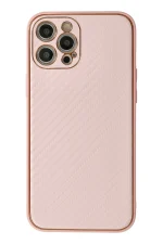 Newface iPhone 12 Pro Max Kılıf Coco Karbon Silikon - Pembe