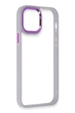 Newface iPhone 12 Pro Max Kılıf Dora Kapak - Lila - Görsel 2