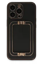 Newface iPhone 13 Pro Kılıf Coco Elit Kapak - Siyah