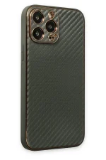 Newface iPhone 13 Pro Kılıf Coco Karbon Silikon - Füme - Görsel 3