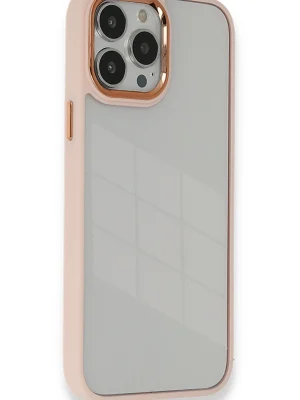 Newface iPhone 13 Pro Kılıf Dora Kapak - Pudra