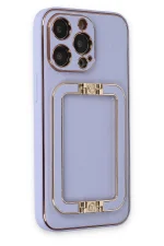 Newface iPhone 13 Pro Max Kılıf Coco Elit Kapak - Lila - Görsel 2
