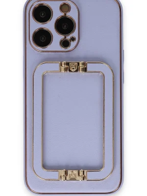 Newface iPhone 13 Pro Max Kılıf Coco Elit Kapak - Lila