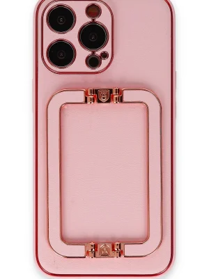 Newface iPhone 13 Pro Max Kılıf Coco Elit Kapak - Pembe