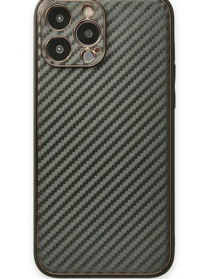 Newface iPhone 13 Pro Max Kılıf Coco Karbon Silikon - Füme