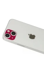 Newface iPhone 13 Rainbow Kamera Lens Koruma Cam - Koyu Kırmızı