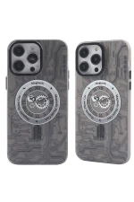 Newface iPhone 14 Pro Max Kılıf Apollo Magneticsafe Desenli Kapak - Apollo Siyah - 1