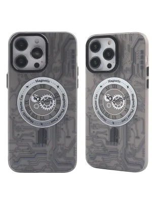 Newface iPhone 14 Pro Max Kılıf Apollo Magneticsafe Desenli Kapak - Apollo Siyah - 1