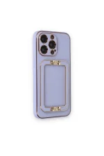Newface iPhone 14 Pro Max Kılıf Coco Elit Kapak - Lila - Görsel 2