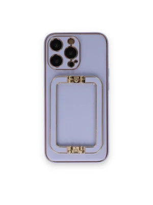 Newface iPhone 14 Pro Max Kılıf Coco Elit Kapak - Lila