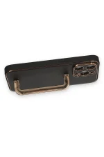 Newface iPhone 14 Pro Max Kılıf Coco Elit Kapak - Siyah - Görsel 3