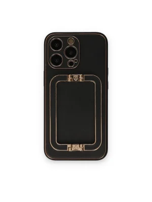 Newface iPhone 14 Pro Max Kılıf Coco Elit Kapak - Siyah