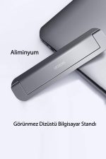 Newface LC 344 Ayarlanabilir Laptop Telefon Tutucu - Gümüş - Görsel 2