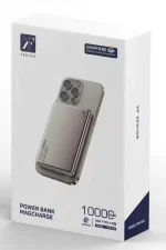 Newface PW560 10.000 mAh Dijital Göstergeli 20W Type-C ve 15W Kablosuz Şarj PD Hızlı Şarj Magsafe Powerbank - Titanyum - Görsel 2