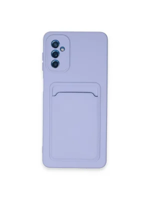 Newface Samsung Galaxy A14 4G Kılıf Kelvin Kartvizitli Silikon - Lila