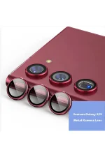 Newface Samsung Galaxy S23 Plus Metal Kamera Lens - Kırmızı - Görsel 2