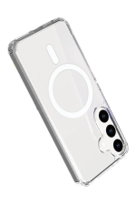 Newface Samsung Galaxy S26 Magneticsafe Şeffaf Silikon - Şeffaf - Görsel 3