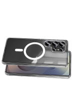 Newface Samsung Galaxy S26 Ultra Magneticsafe Şeffaf Silikon - Şeffaf - Görsel 3