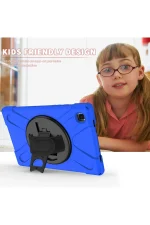 Newface Samsung Galaxy T220 Tab A7 Lite 8.7 Kılıf Amazing Tablet Kapak - Mavi - Görsel 3