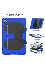 Newface Samsung Galaxy T500 Tab A7 10.4 Kılıf Griffin Tablet Kapak - Mavi - Görsel 4