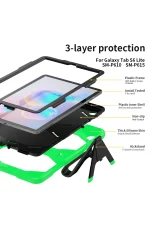 Newface Samsung Galaxy T500 Tab A7 10.4 Kılıf Griffin Tablet Kapak - Yeşil - Görsel 5
