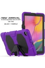 Newface Samsung Galaxy T510 Tab A 10.1 Kılıf Griffin Tablet Kapak - Mor - Görsel 2