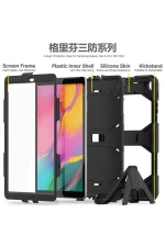 Newface Samsung Galaxy T510 Tab A 10.1 Kılıf Griffin Tablet Kapak - Siyah - Görsel 4