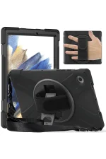 Newface Samsung Galaxy X200 Tab A8 10.5 Kılıf Amazing Tablet Kapak - Kırmızı - Görsel 7