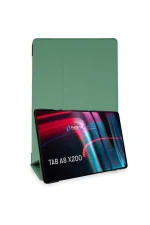 Newface Samsung Galaxy X200 Tab A8 10.5 Kılıf Tablet Smart Kılıf - Koyu Yeşil