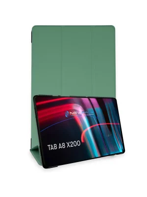 Newface Samsung Galaxy X200 Tab A8 10.5 Kılıf Tablet Smart Kılıf - Koyu Yeşil