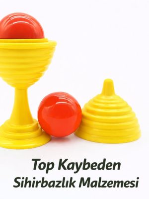Sarı Renk Sihirli Kupa Top Kaybetme Oyunu 7 cm