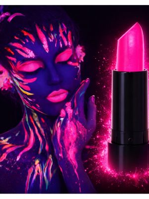 UV Neon Pembe Ruj – Karanlıkta Parlayan Makyaj Boyası