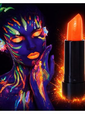 UV Neon Turuncu Ruj – Karanlıkta Parlayan Makyaj Boyası